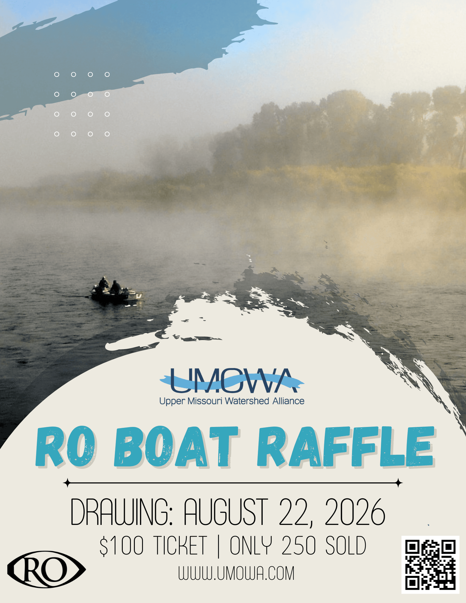 2026 UMOWA Boat Raffle Flyer